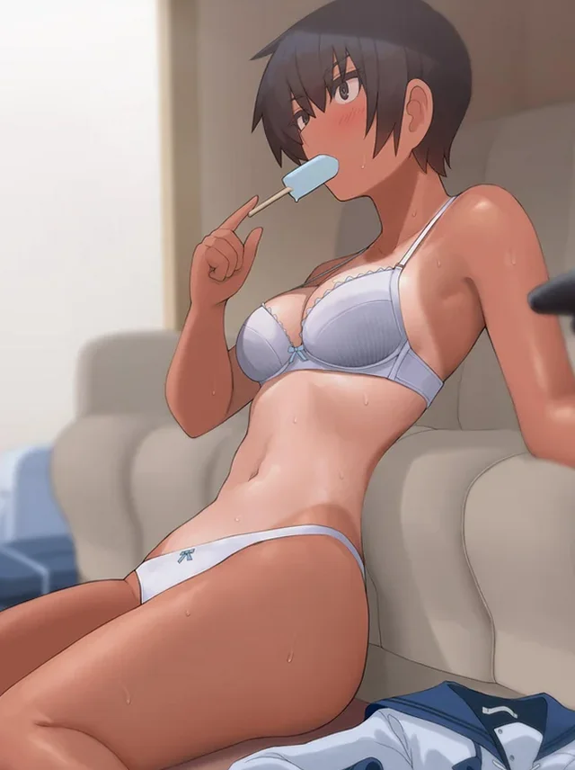 tomboy eating ice cream by LVI